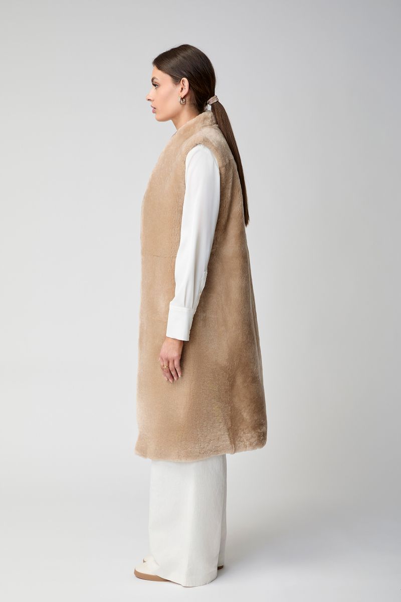 Carmen Weste | Shearling Camel