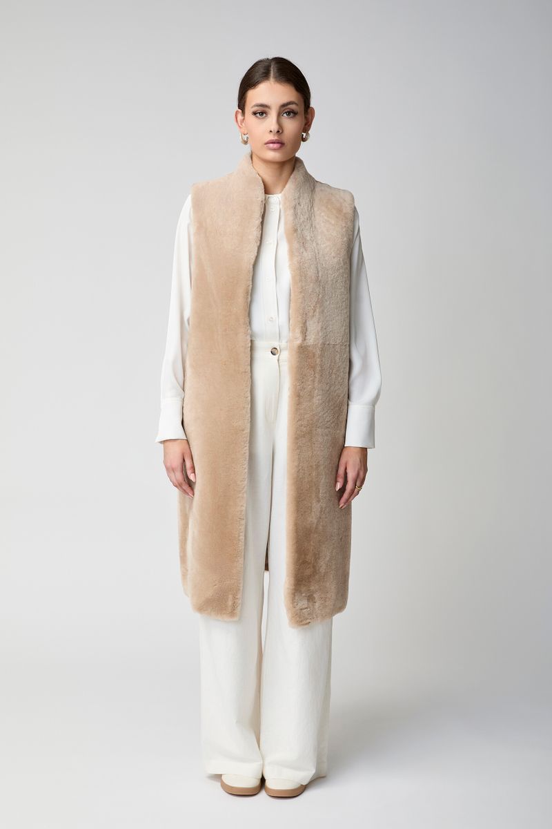Carmen Weste | Shearling Camel