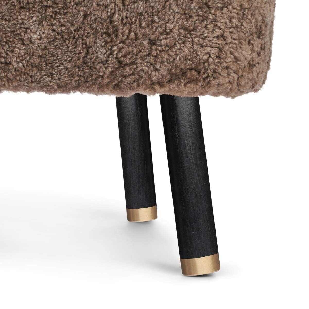 Emil Loungesessel | Kurzhaar | Design Möbel Taupe