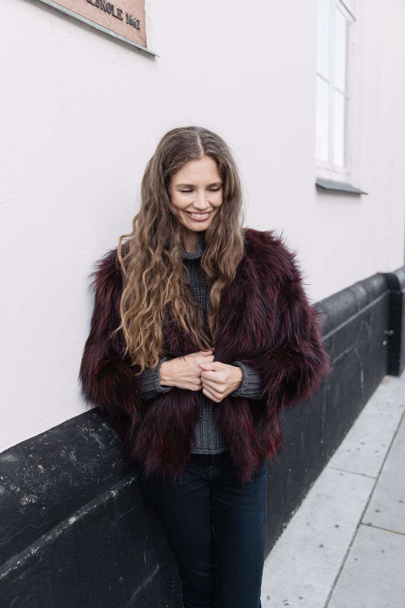 Bella Jacke | Waschbär Bordeauxrot