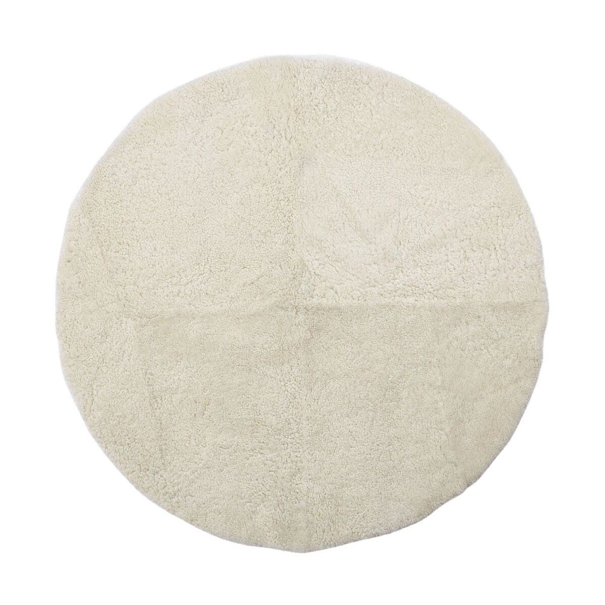 Lammfell Designerteppich | Kurzhaar | Neuseeland | D180 cm