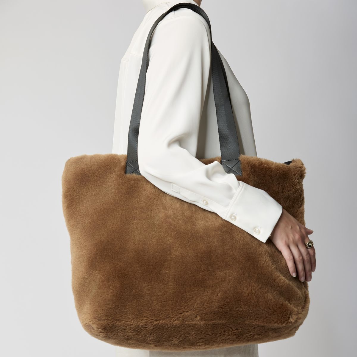 Norma Shopper | Lammfell Beige