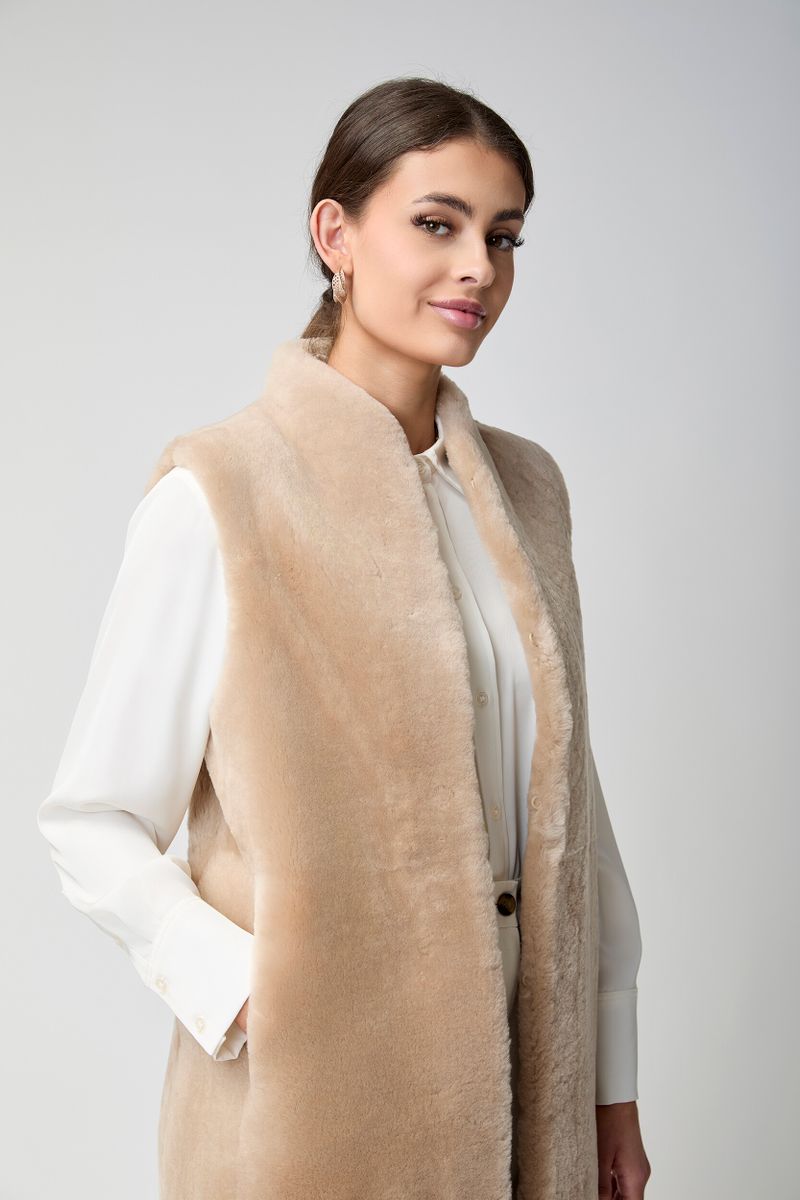 Carmen Weste | Shearling Camel