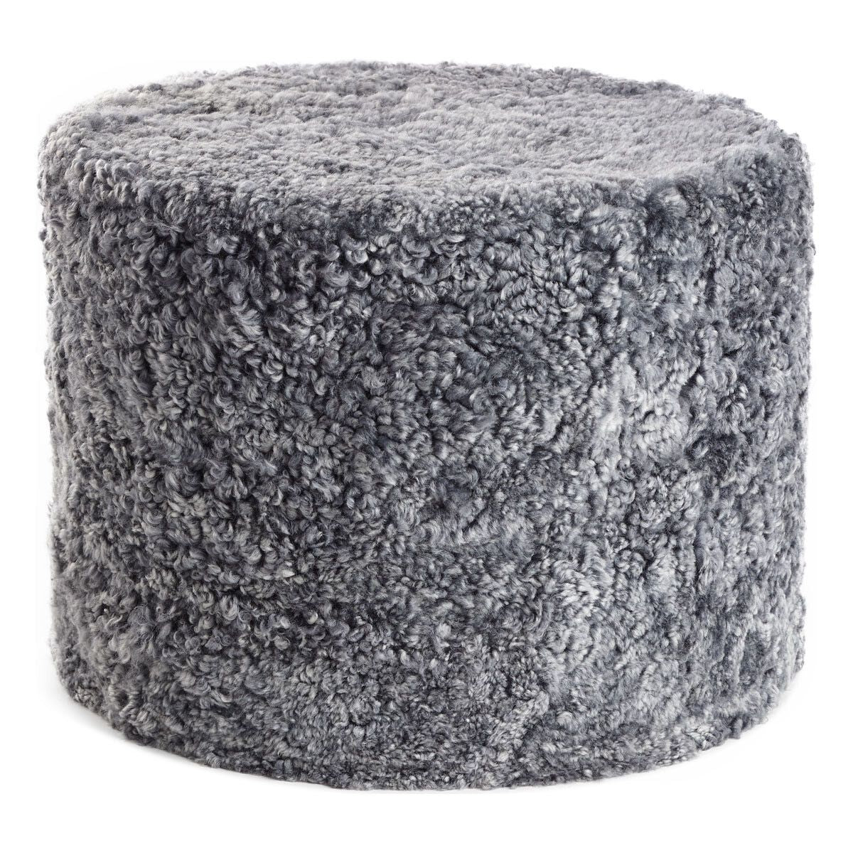 Lammfellpouf | Kurzhaar | Neuseeland Hellgrau