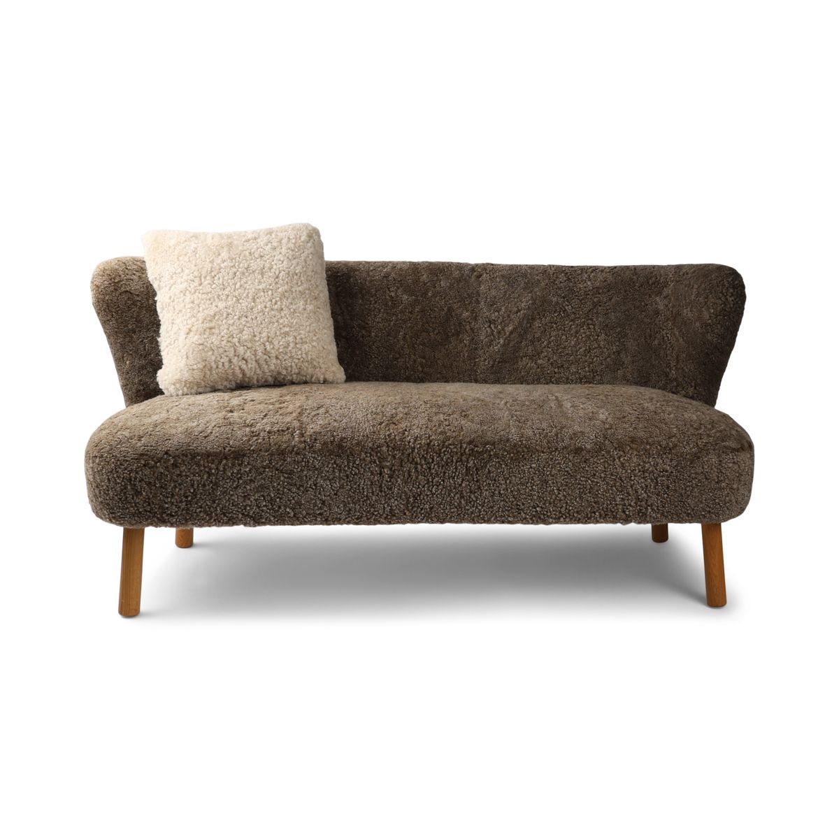 Emanuel 2-Sitzer Sofa | Zweisitzer | Design Möbel Taupe