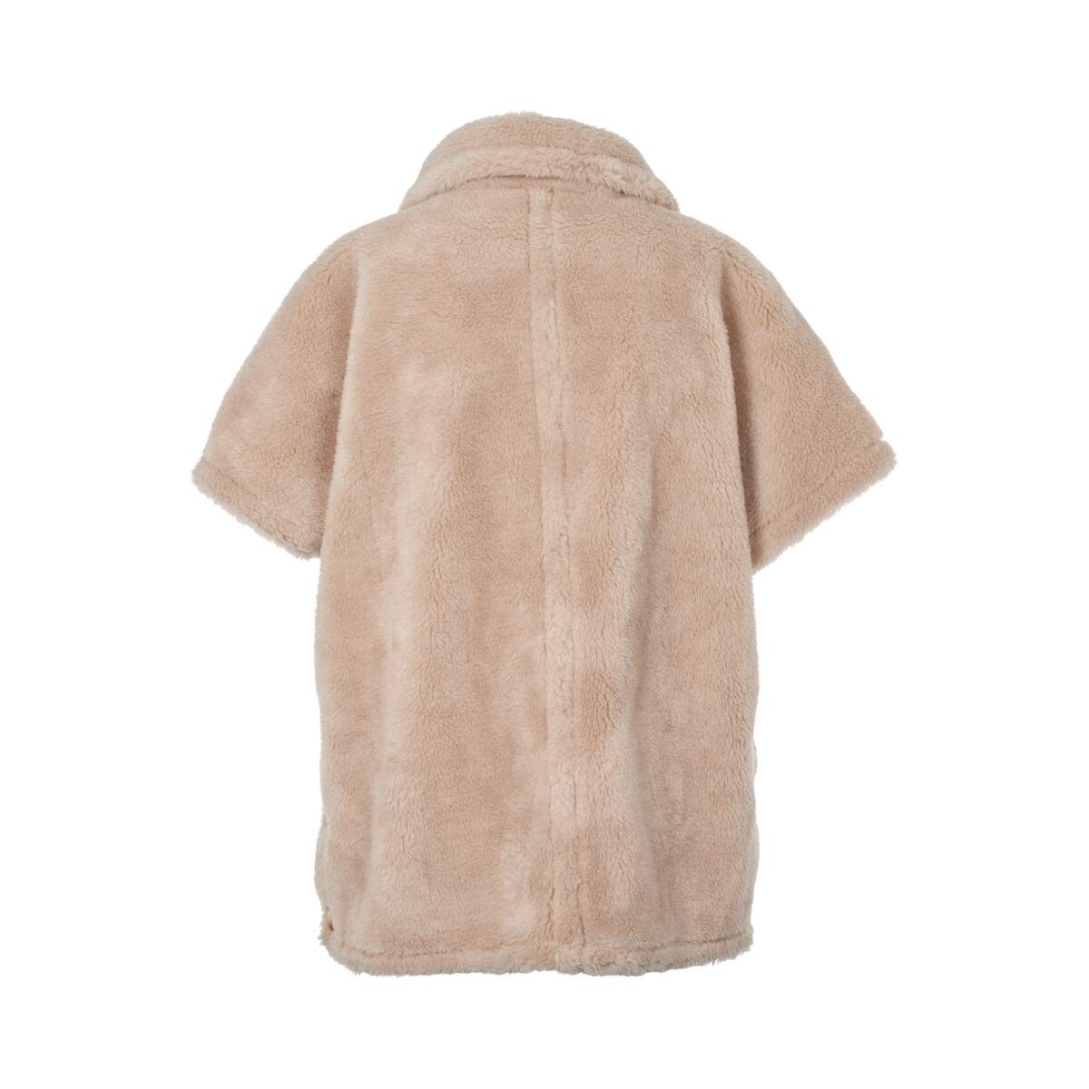 Antonella Poncho | Lammwolle Beige