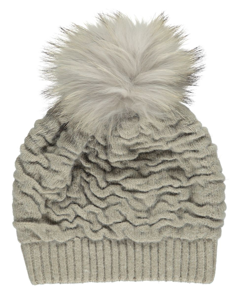 Sidse Beanie | Wolle, Waschbär