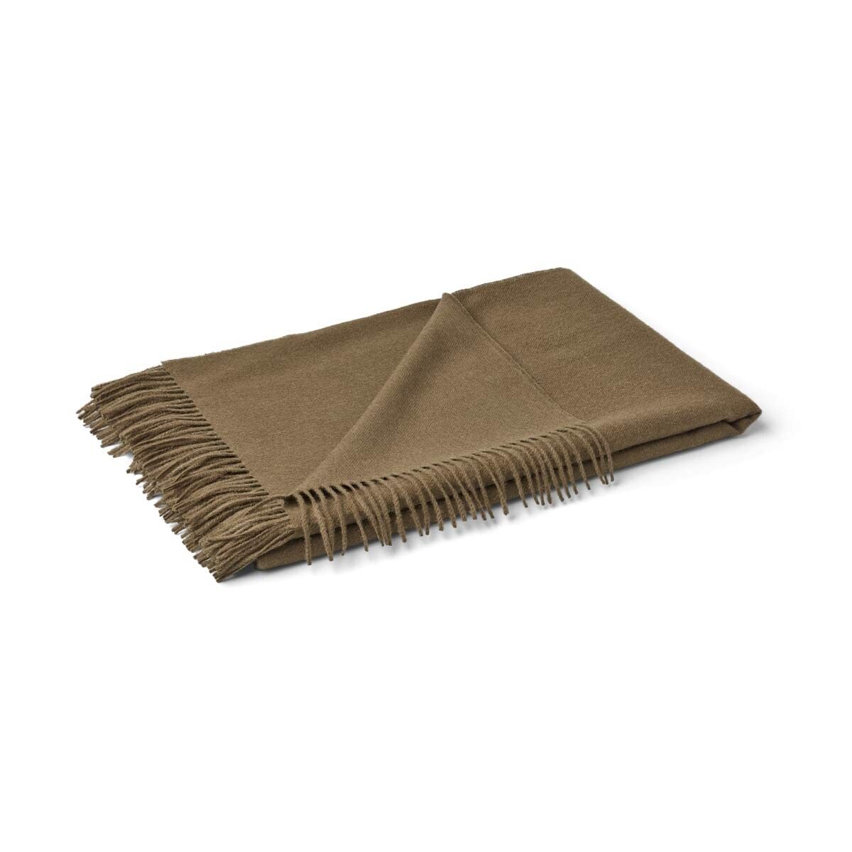 Amanda Wollplaid | 100% Baby Alpaka Wolle | 130x200 cm Olive