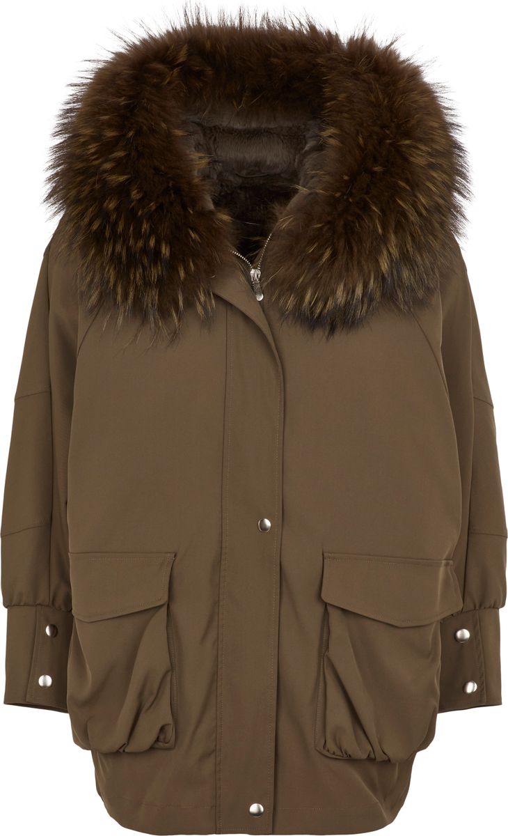 Augusta Parka | Waschbär, Kaninchen