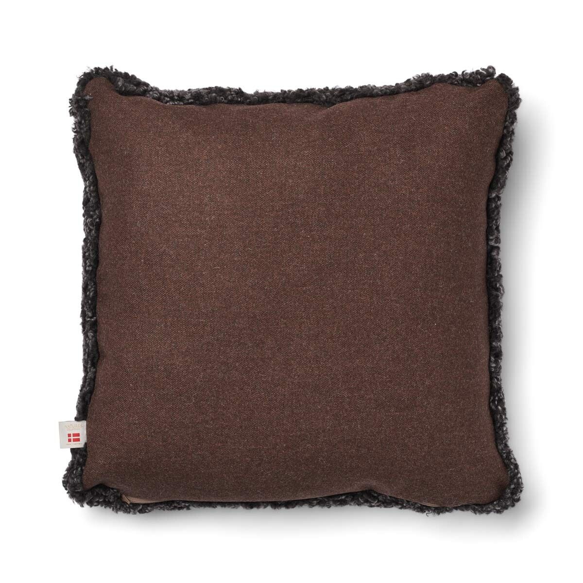 Lammfellkissen | Kurzhaar | Neuseeland | 100% Wolle | 52x52 cm | 34x52 cm Braun/Cappuccino