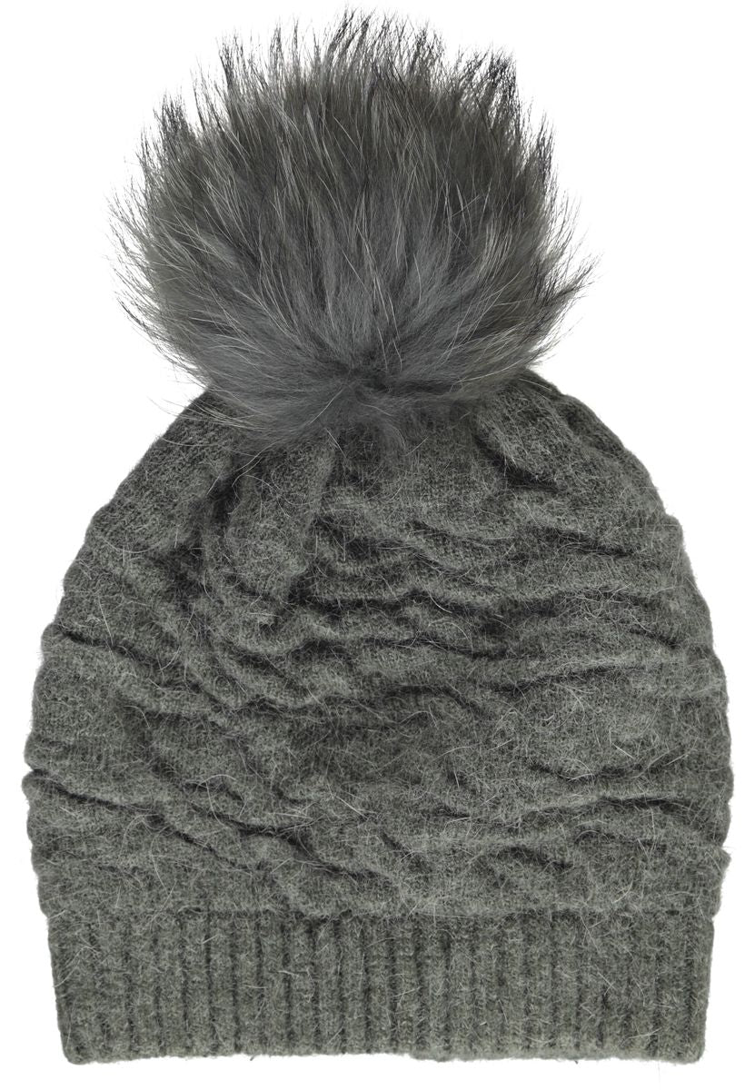 Sidse Beanie | Wolle, Waschbär Heckengrün/Heckengrün