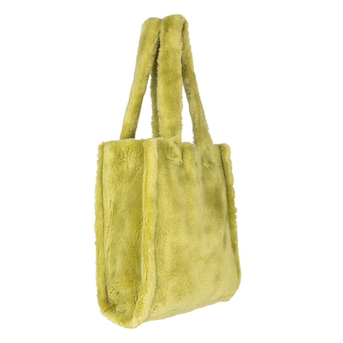 Maxi Glory Shopper | Lammfell Grün