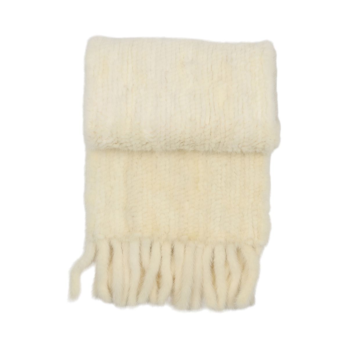 Schal aus Nerz Beige