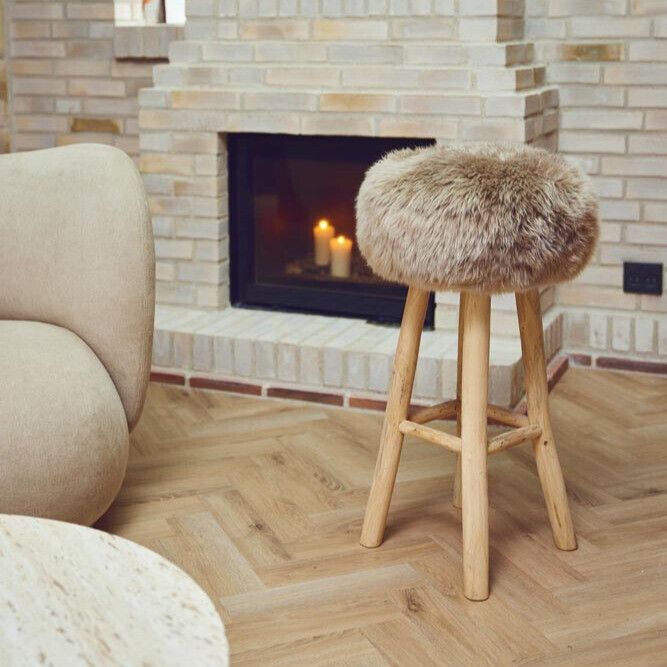 Barhocker | Teak Holz Natürlich