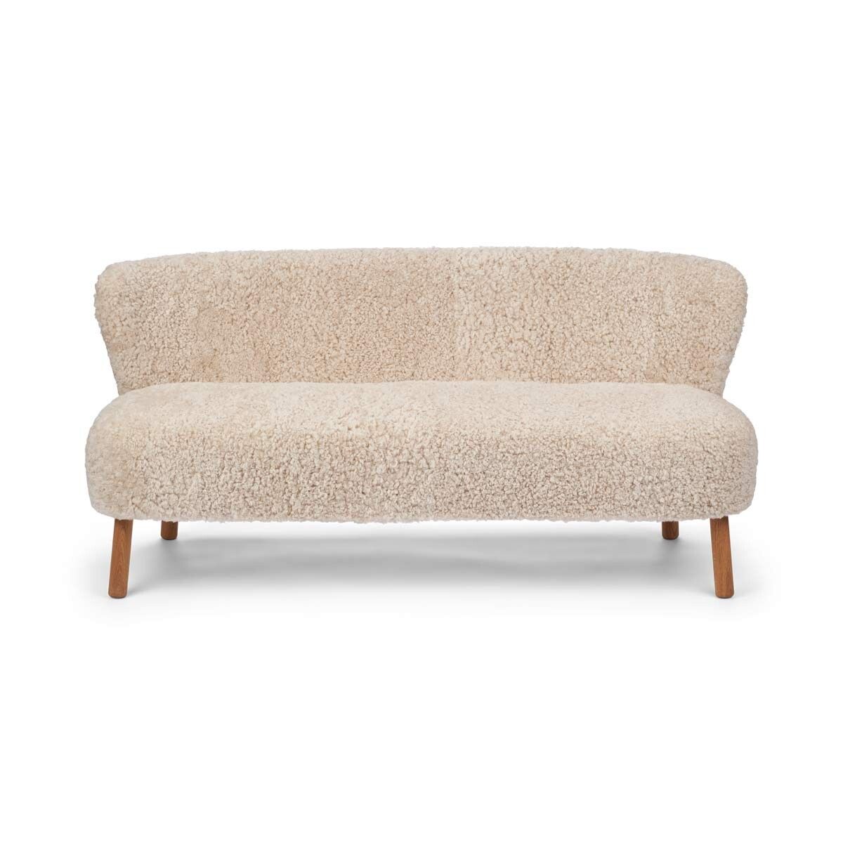 Emanuel 2-Sitzer Sofa | Zweisitzer | Design Möbel Perlweiß