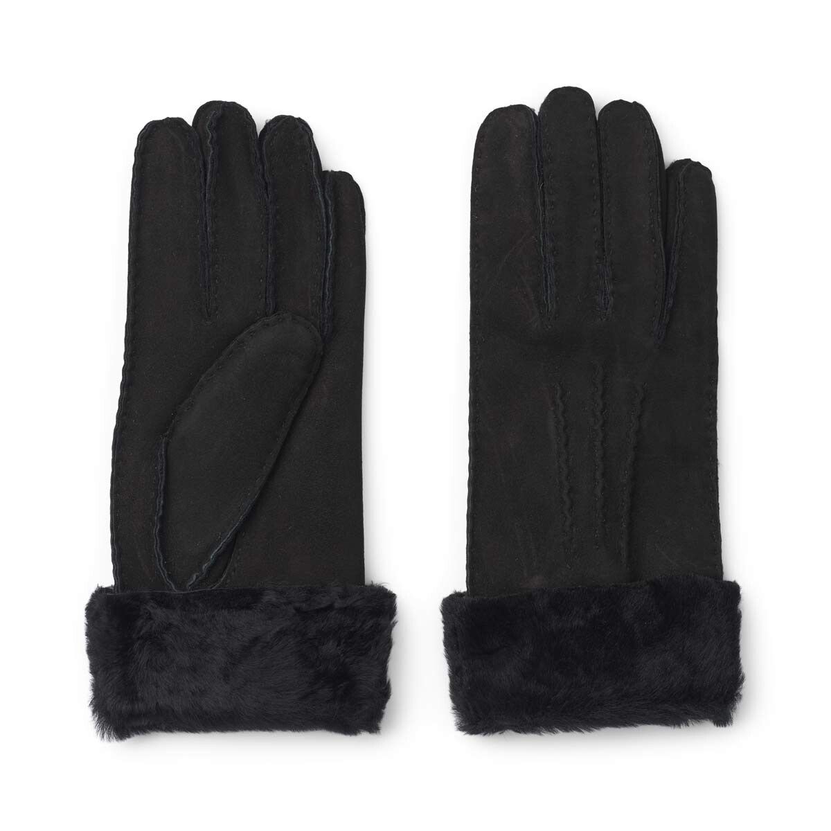 Kathryn Handschuhe | Lammfell Schwarz