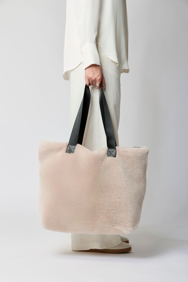 Norma Shopper | Lammfell Beige