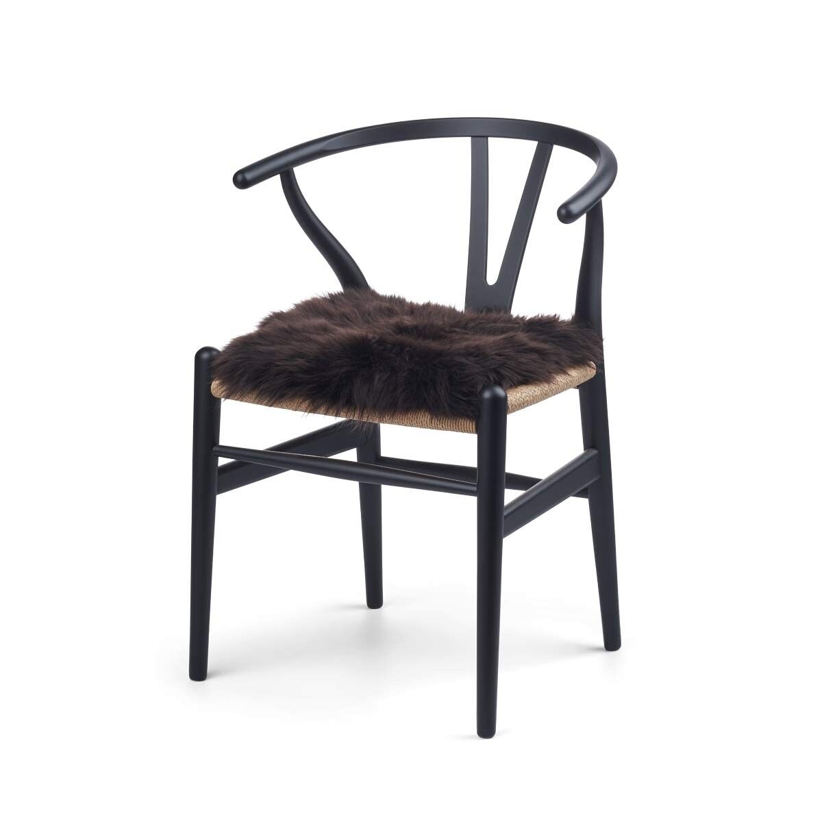 Sitzkissen Lammfell | Langhaar | Zero Waste | 35x35 cm