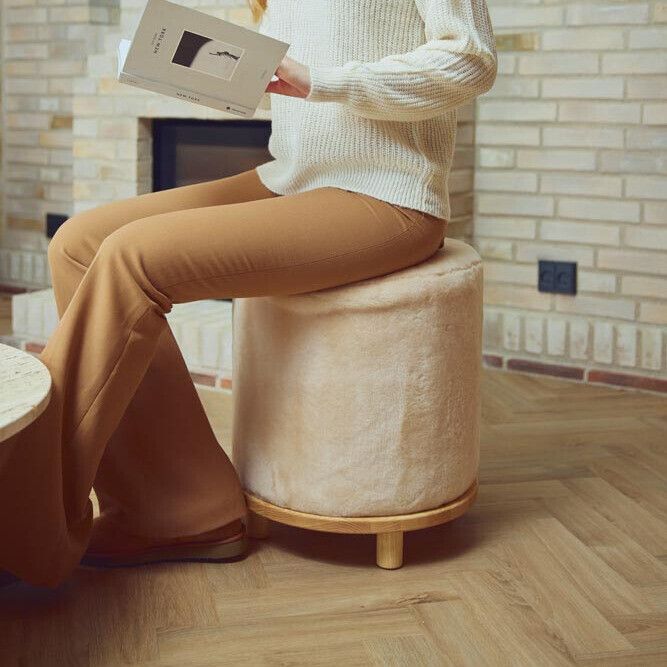 Simon Pouf | Neuseeland | Mokassin Kastanie