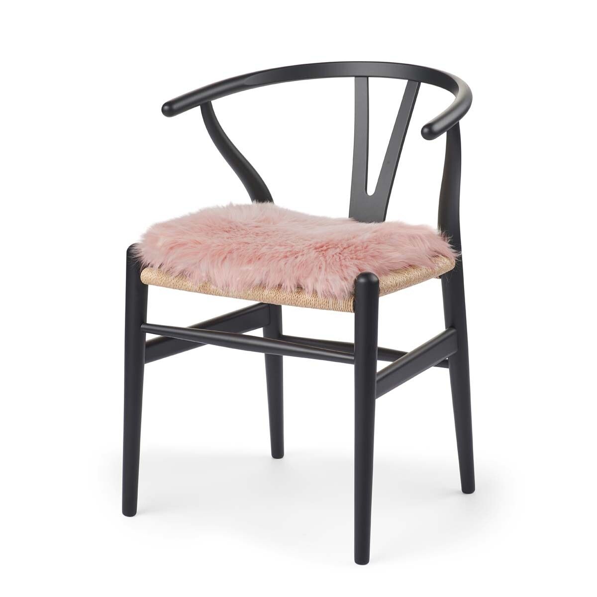 Lammfell Stuhlauflage | Langhaar | Neuseeland | 37x37 cm