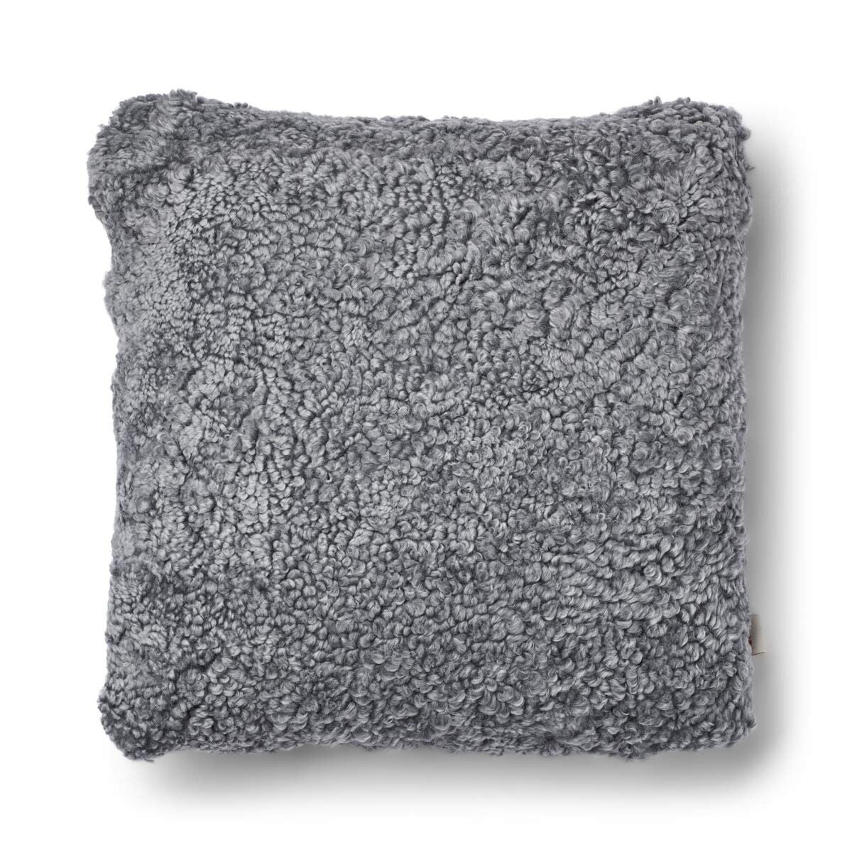 Lammfellkissen | Kurzhaar | Neuseeland | 100% Wolle | 52x52 cm | 34x52 cm Stein/Hellgrau