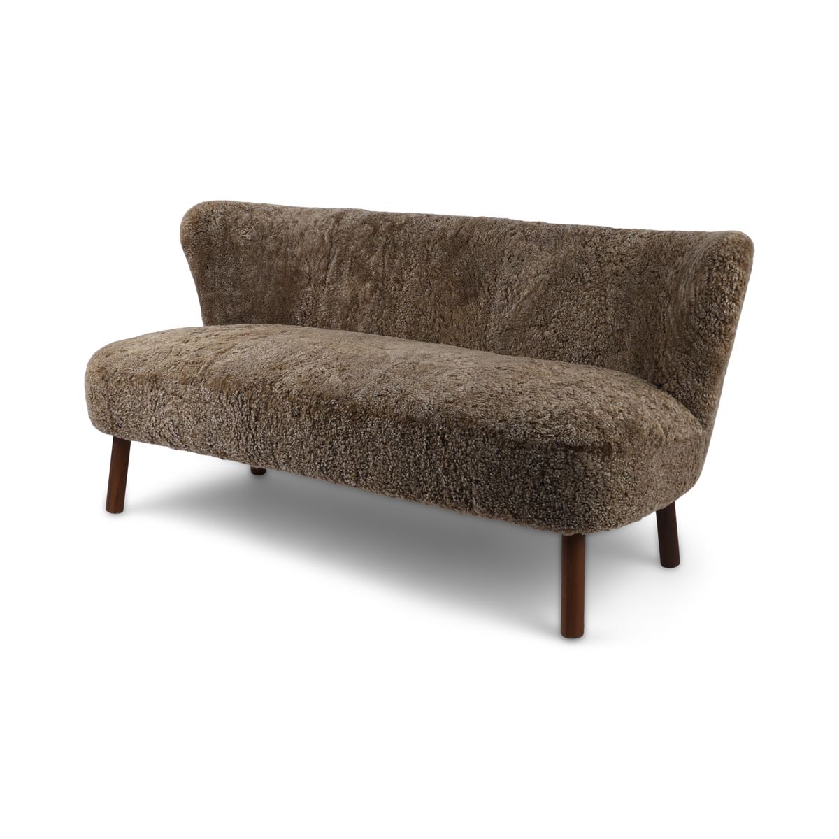 Emanuel 2-Sitzer Sofa | Zweisitzer | Design Möbel Taupe