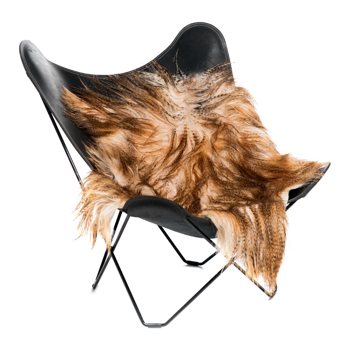 Ziegenfell | Mongolei | 110x80 cm Staubiges Braun