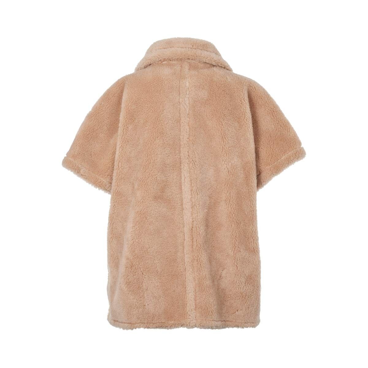 Antonella Poncho | Lammwolle Taupe