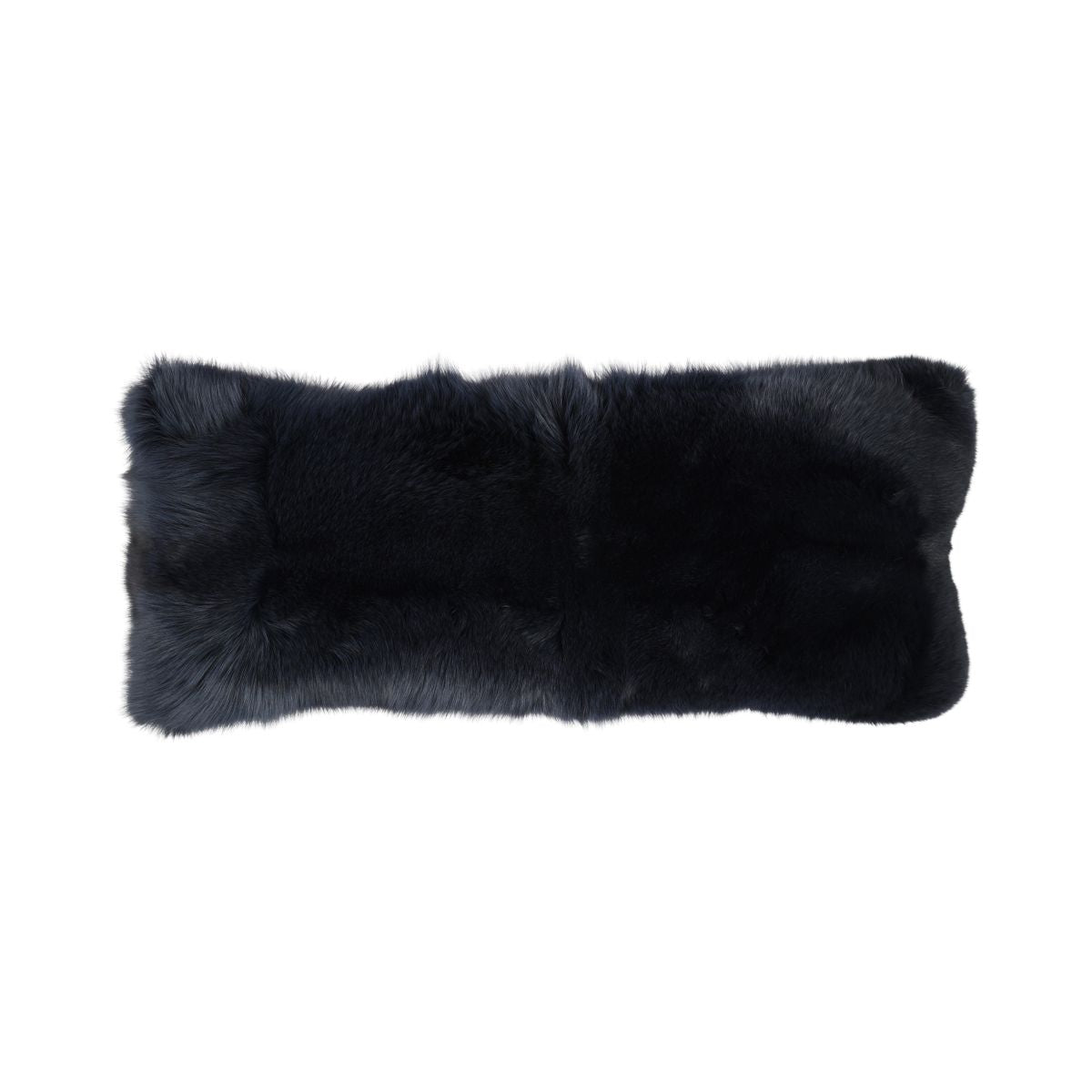 Premium Fuchskissen | Norwegen | Kaschmirrückseite | Blau | 76x25 cm
