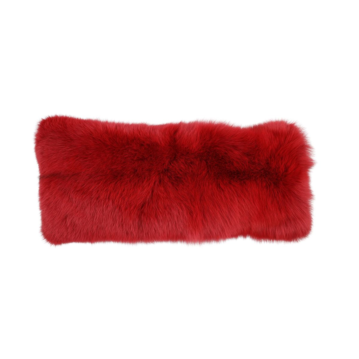 Premium Fuchskissen | Norwegen | Kaschmirrückseite | Rot | 25x55 cm