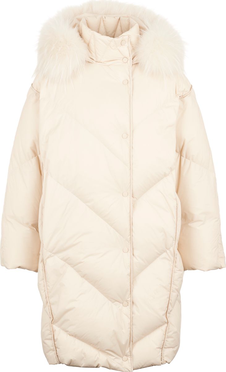 Mikala Parka | Gänsedaunen, Fuchs Perlweiß