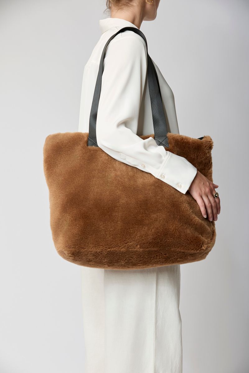 Norma Shopper | Lammfell Teddybraun