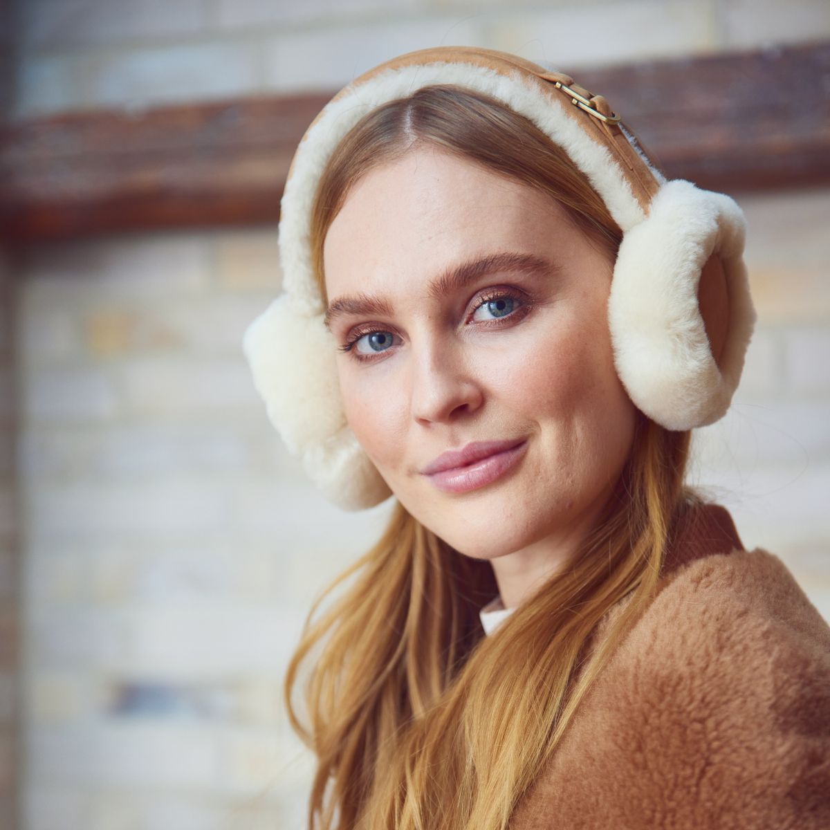 Simone Ohrwärmer | 100% Lammfell Beige