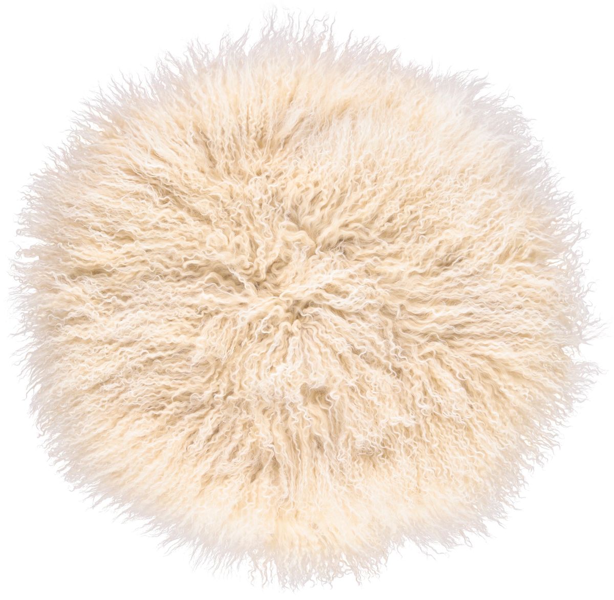 Lammfellkissen | Tibet | Rund | D38, D45 & D62 cm Arctic Sunrise