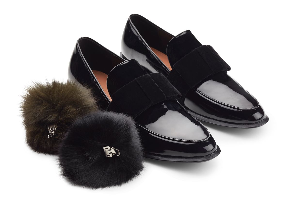 Schuhclip m. Pompon | Fuchs Khaki