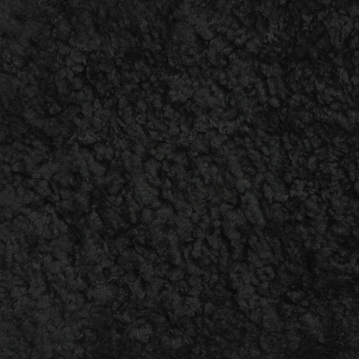 Emil Loungesessel | Kurzhaar | Design Möbel m. Messingdetails Schwarz