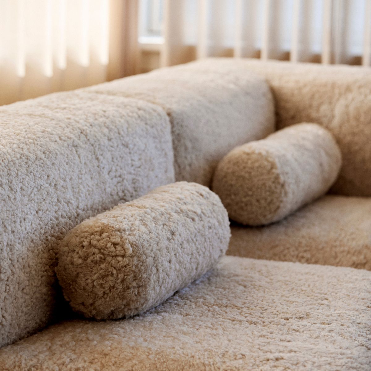 Bolsterkissen | Kurzhaar | Neuseeland | D20xL52 cm Anthrazit