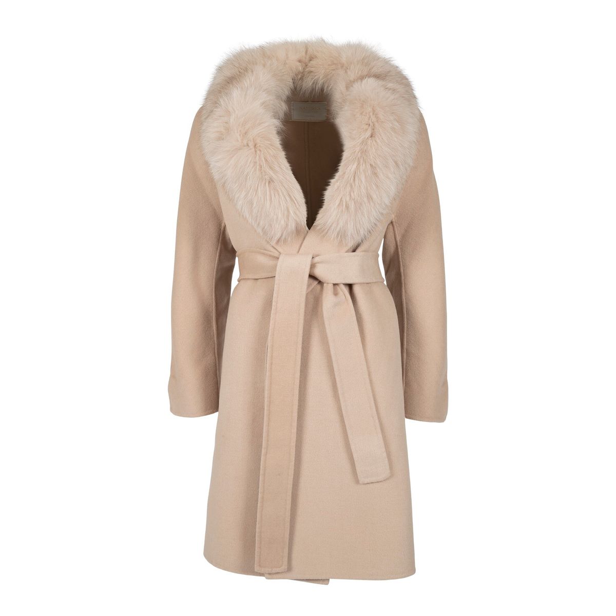 Valerie Mantel | Fuchs, Wolle Beige