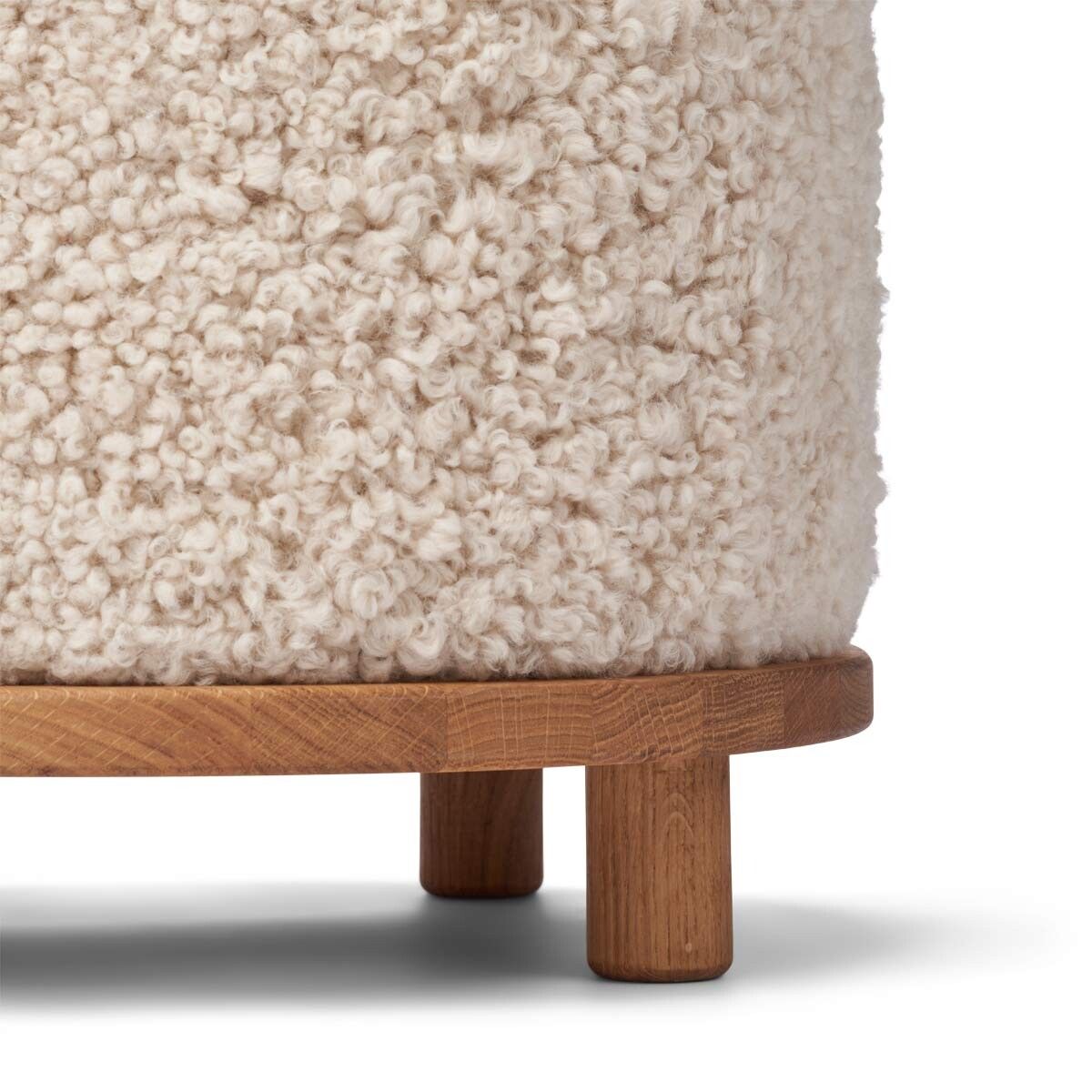 Simon Pouf | Kurzhaar | Neuseeland Beige