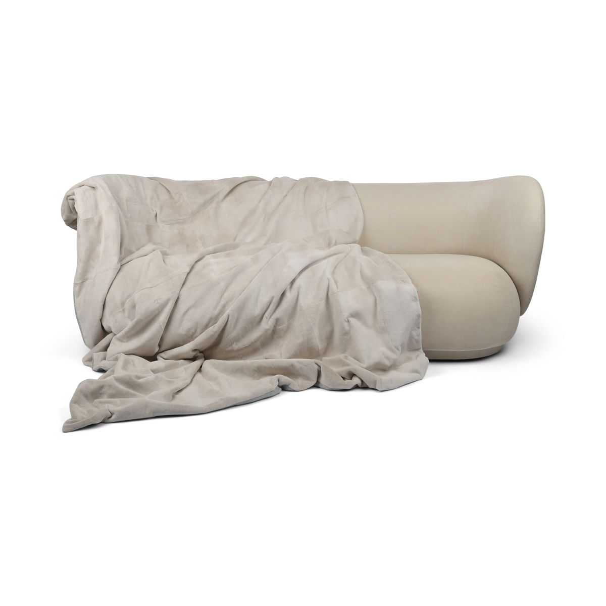 Nerzdecke | Kaschmirrückseite | Pearl | 235x162 cm Beige