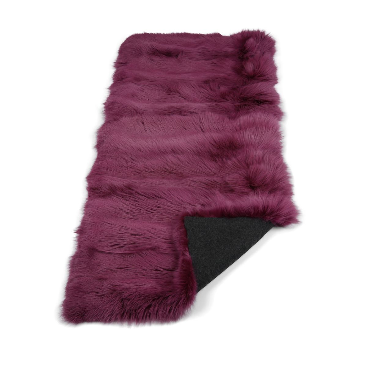 Premium Fuchsdecke | Norwegen | Kaschmirrückseite | Weintraubelila | 180x70 cm