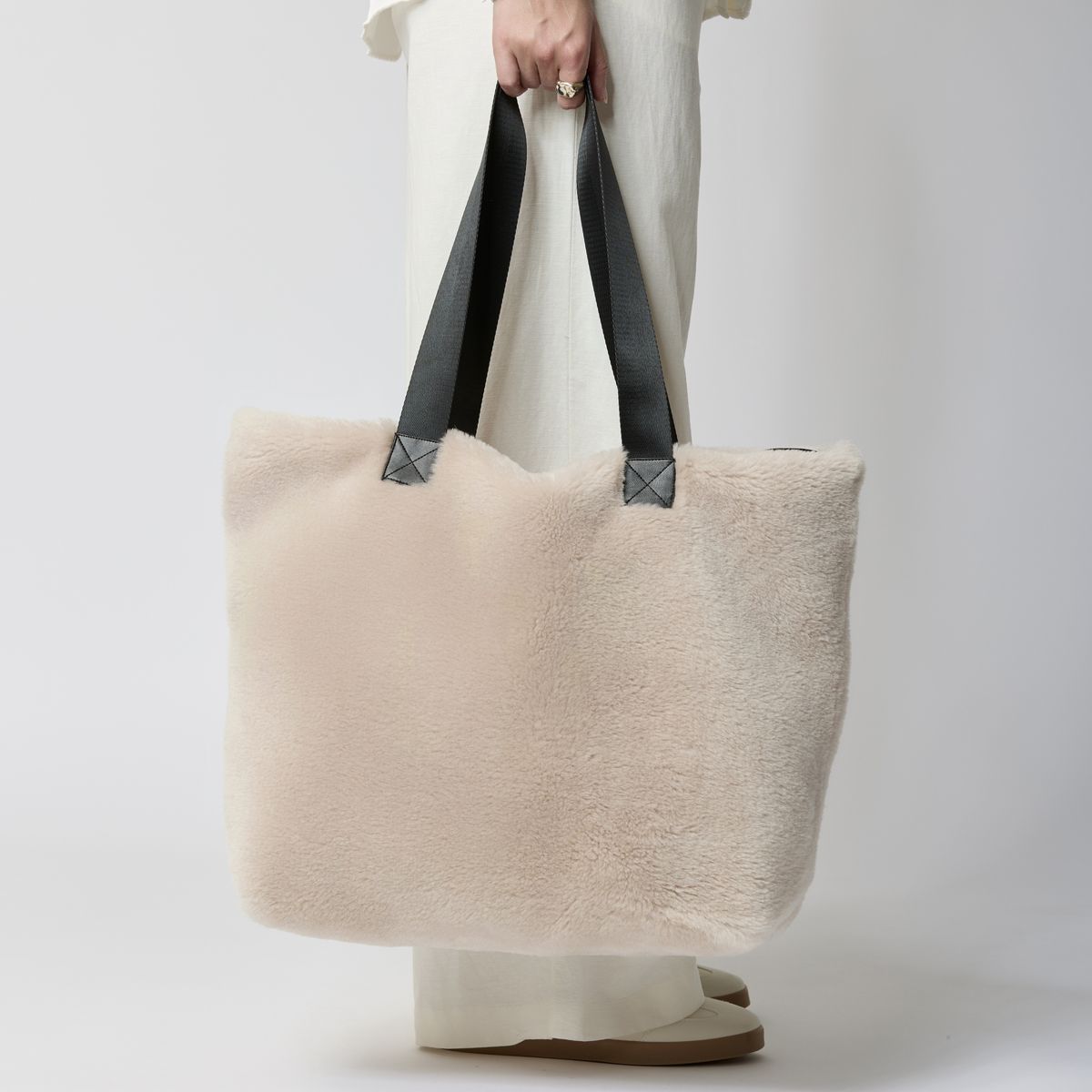 Norma Shopper | Lammfell Beige