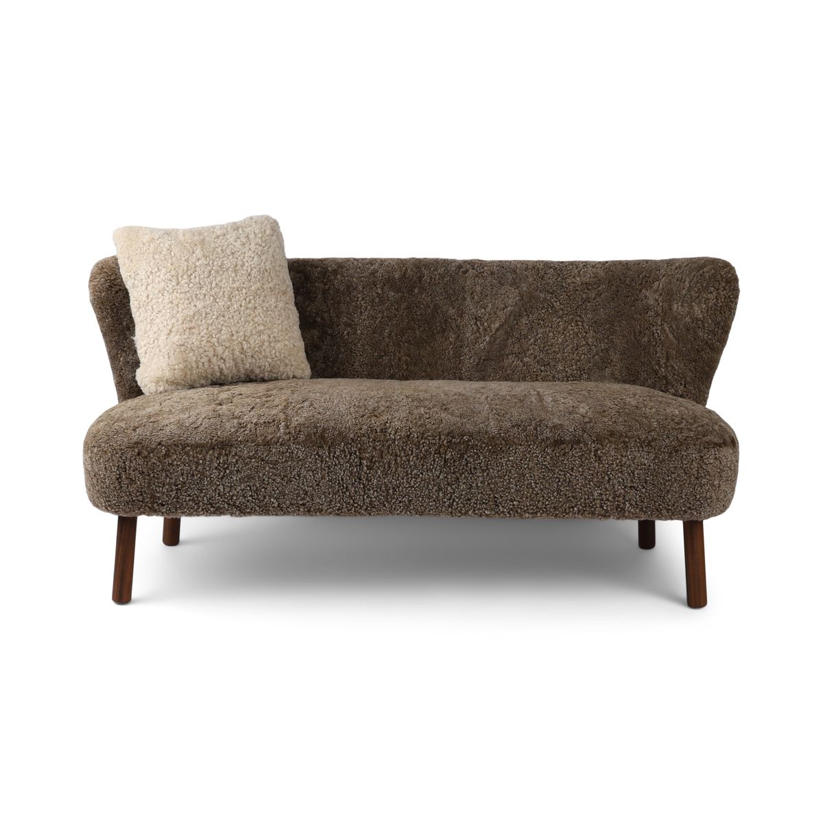 Emanuel 2-Sitzer Sofa | Zweisitzer | Design Möbel Taupe