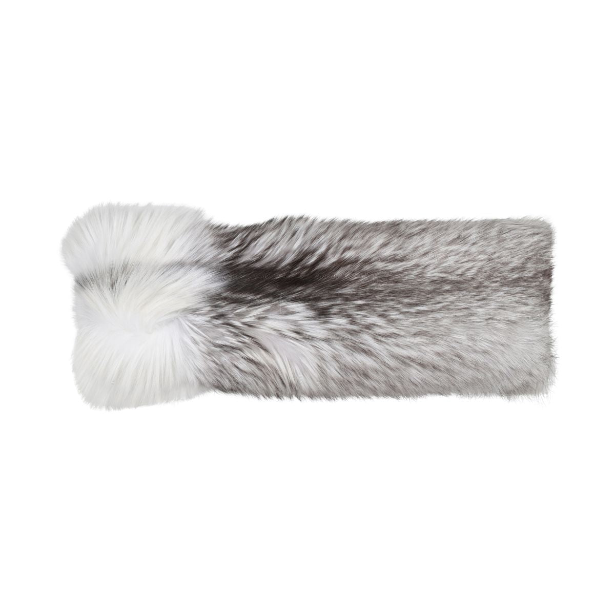 Premium Fuchskissen | Norwegen | Kaschmirrückseite | Platinum Fox | 30x70 cm