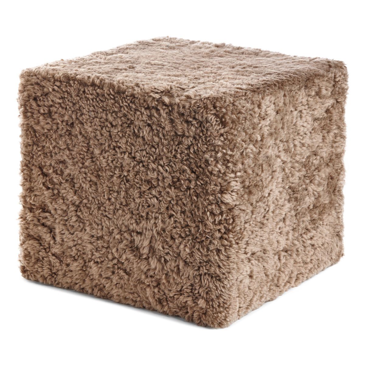 Lammfell Pouf | Kurzhaar | Neuseeland Taupe