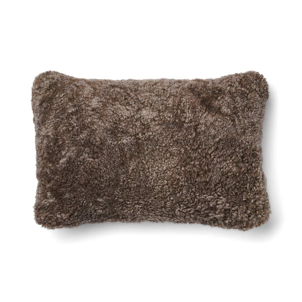 Lammfellkissen | Kurzhaar | Neuseeland | 100% Wolle | 34x52 cm Beige/Taupe