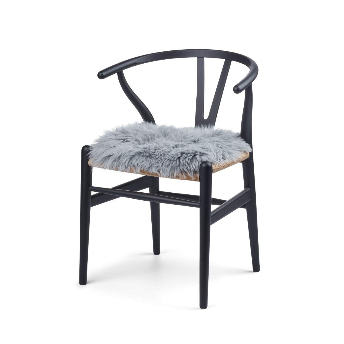 Sitzkissen Lammfell | Langhaar | Zero Waste | 35x35 cm