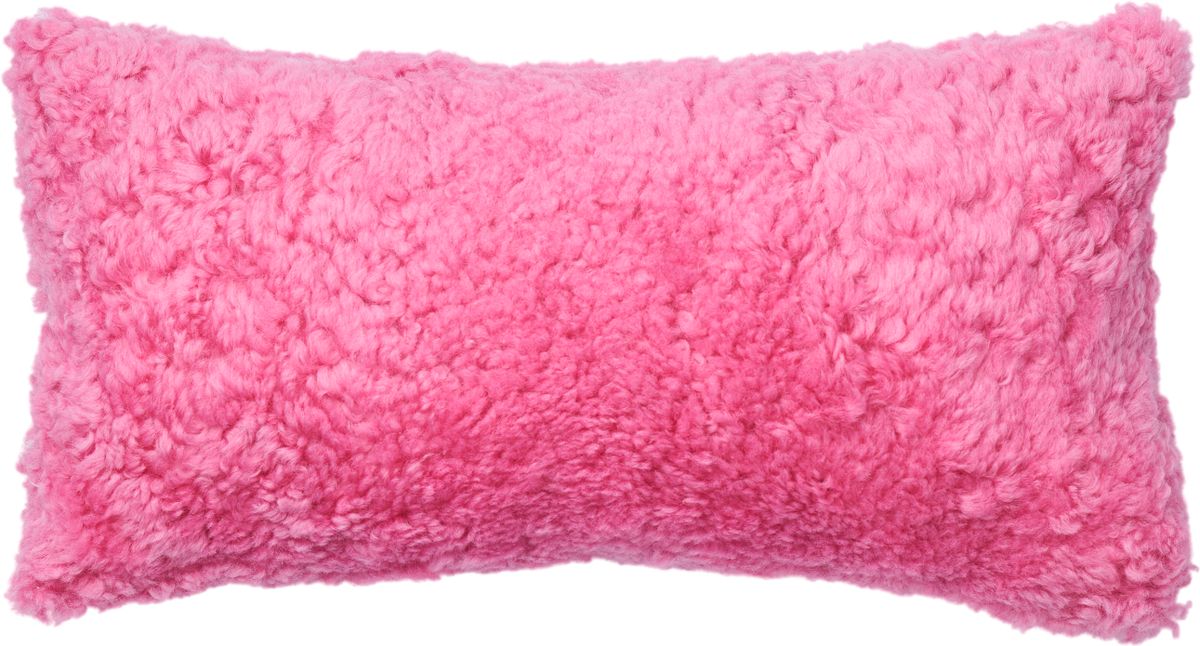 Fellkissen | Kurzhaar | Neuseeland | Doppelseitig | 30x60 cm Korallen Pink