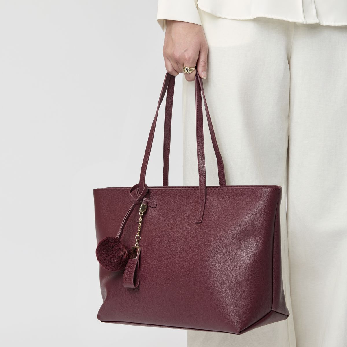 Audrey Shopper | Lammleder Beige