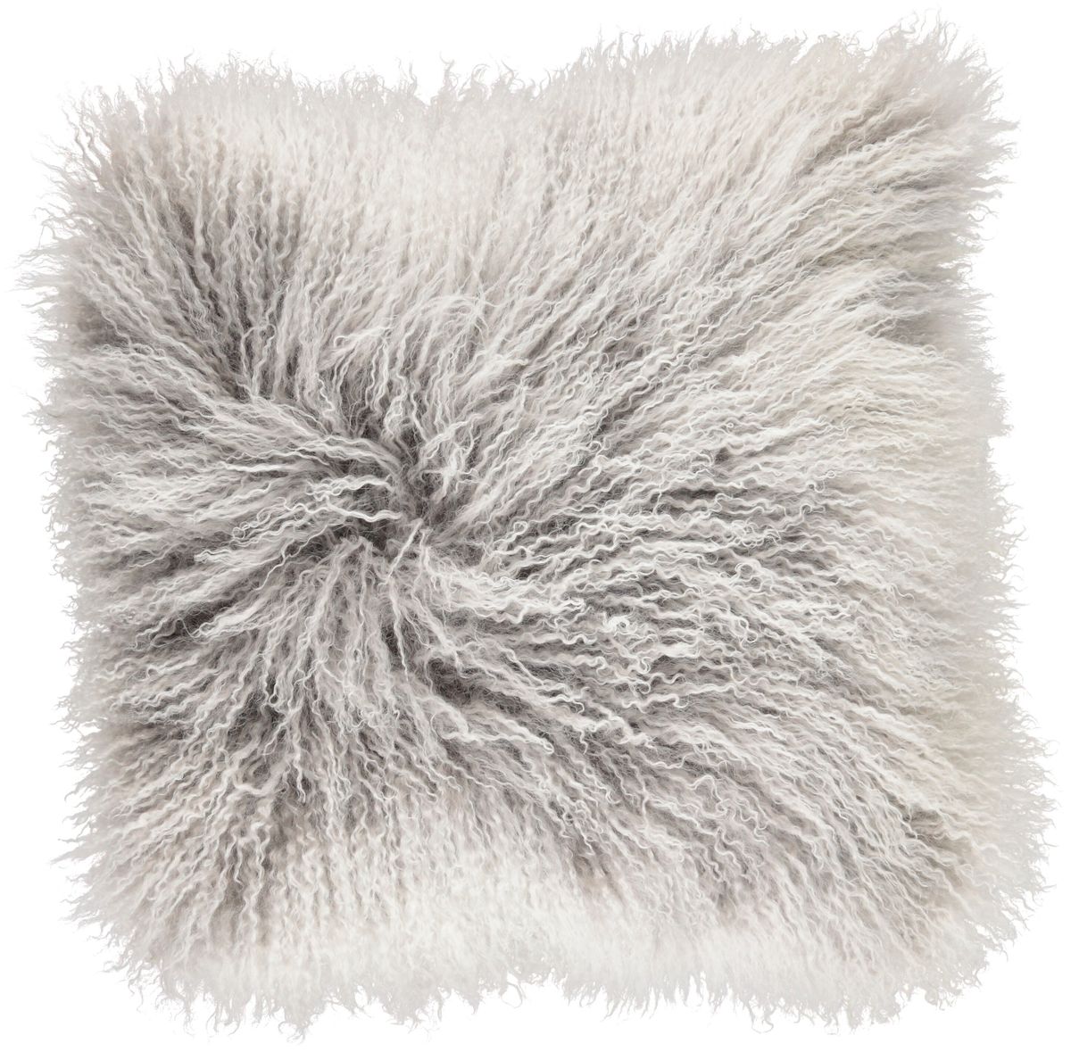 Lammfellkissen | Tibet | 60x60 cm | 40x40 cm Esche/Schnee